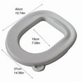 thumbnail image 2 of All Season Universal EVA Foam Toilet Seat Cover Pad Soft Comfortable Household Bathroom, 2 of 3