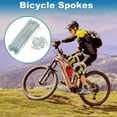 thumbnail image 2 of Unique Bargains 36 Set 14G Bicycle Spokes Bike Wheel Spokes Galvanized Carbon Steel Silver Tone-123mm, 2 of 7