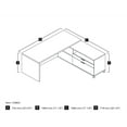 thumbnail image 2 of Bestar Pro-Linea L Shape Desk in Bark Grey, 2 of 4