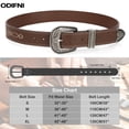 thumbnail image 4 of Odifni Women Western Belt for Cowgirl, PU Leather Wide Belt with Buckle for Jeans Dresses, 4 of 7