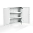 thumbnail image 6 of Homy Casa Metal Storage Cabinet with 2 Doors Utility Cabinet for Entryway Office Kitchen Chalk White, 6 of 6