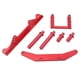 thumbnail image 5 of Aluminum Alloy Front and Rear Body Mounts with Body Posts for Traxxas Slash 2WD 1/10 RC Car Red, 5 of 5