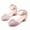 Pink, variant on Girls Dress Shoes Closed Toe Heels Ankle Strap Pumps Sandals Flower Wedding Party Princess Shoes for Toddler Little Big Kid