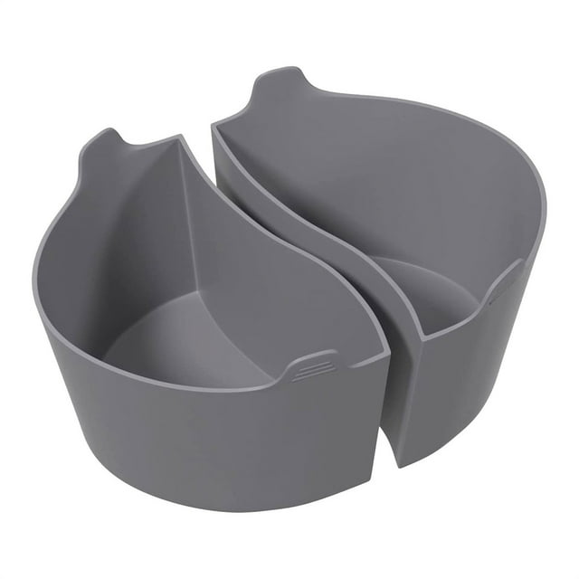 Giyblacko Food Storage Containers 2 Pcs Silicone Slow Cooker Divider Liners For 678 Oval & Beach Crock Pot Reusable Slow Cooker Silicone Dividers Inserts Separators Replacement Of Disposabl