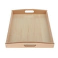 thumbnail image 4 of Bandeja de madera Montessori bandeja rectangular para servir bandeja de desayuno fuente para servir perfke Bandeja Montessori para niños pequeños, 4 of 7
