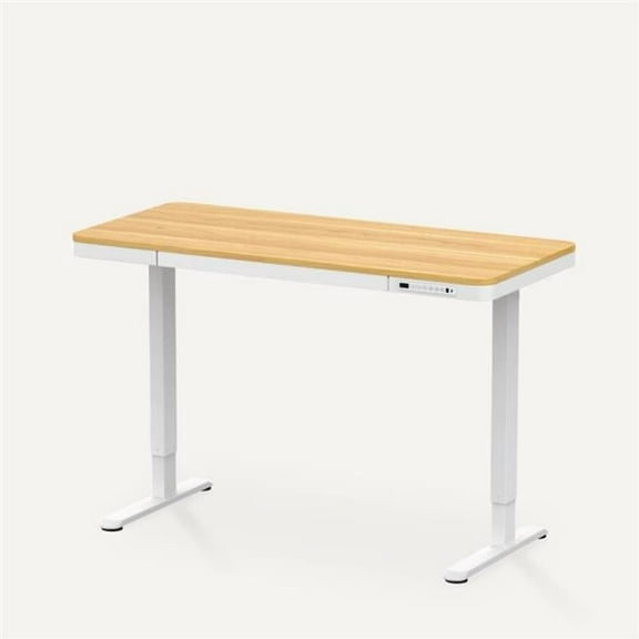 Flexispot DO-R4824M-CB 48 x 24 in. Comhar Standing Desk with Drawers, Maple