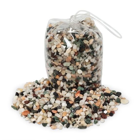 Abbott Collection 27-Cobblestone/Mix 1 kg Mini Polished Stones, 0.25 inches L