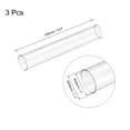 thumbnail image 2 of Plastic Pipe Rigid Tube Clear 1"(26mm) ID 1.1"(28mm) OD 9.6" (245mm) for Lighting, Water Plumbing, Pack of 3, 2 of 6