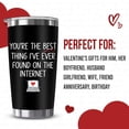 thumbnail image 6 of Valentine Day Gifts for Him, Boyfriend, Men - Boyfriend Gifts - Romantic Valentines Gifts for Husband, Her, BF - Anniversary I Love You Gifts for Him, Birthday Present Ideas - Tumbler Cup, 6 of 6