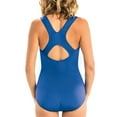thumbnail image 2 of Dolfin Aquashape Women's Solid Conservative Lap Swimsuit in Royal, Size 14, 2 of 2
