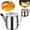 Silver, variant on Stainless Steel Oil Filter Container, Heat‑Resistant Can with Built‑in Mesh Strainer Lid, for Used Frying Oil Filtering & Storage, Countertop Placement and Kitchen Stove‑Side Cooking Work