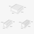 thumbnail image 4 of Organizador de cajones plegable Macarena Ropa Interior Gruesa Rosa, 4 of 8