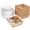 Brown-100, variant on 100 Pack Paper Charcuterie Boxes With Clear Lids 4 Inches Brown Cookie Dessert Disposable Oil-proof Food Containers For Sandwich Cake Slice Cupcake Chocolate Covered Strawberry