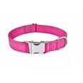 thumbnail image 2 of Collar para perro, collar clásico ajustable de nailon reflectante con acolchado de malla suave y transpirable para perros medianos, talla M, rosa., 2 of 5