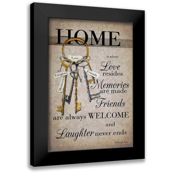 Vieira, Robin-Lee 11x14 Black Modern Framed Museum Art Print Titled - House Keys