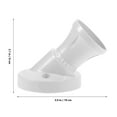 thumbnail image 2 of Phenofice Simple Design E27 Lamp Base White Zinc Alloy 1Set, 2 of 8