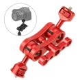 thumbnail image 4 of Montaje giratorio de rótula de brazo de rotación de 360 ​​ degree de aluminio rojo perfke jaula para cámara digital, 4 of 9