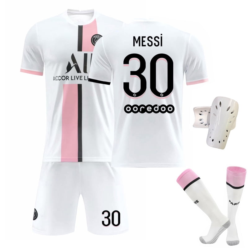 PSG 2021-2022 Youth Away Jersey with MESSI Tunisia Ubuy