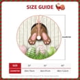thumbnail image 2 of Rateoe Brown Bunny Pattern Christmas Tree Skirt with Ties , Christmas Tree Decorations, Farmhouse Christmas Decor Xmas Holiday Decorations-30", 2 of 6
