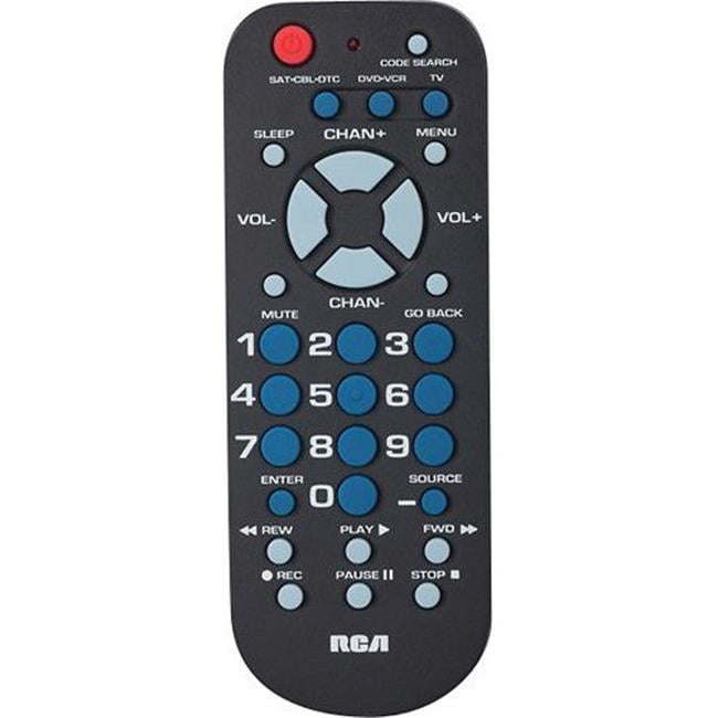 Rca Universal Remote Control 3 Function Black