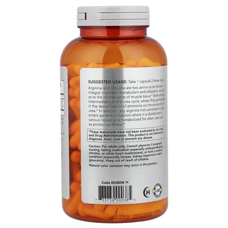 アルギニン&amp;シトルリン 500mg / 250mg 240粒 NOW Foods (ナウフーズ) ナウスポーツ
