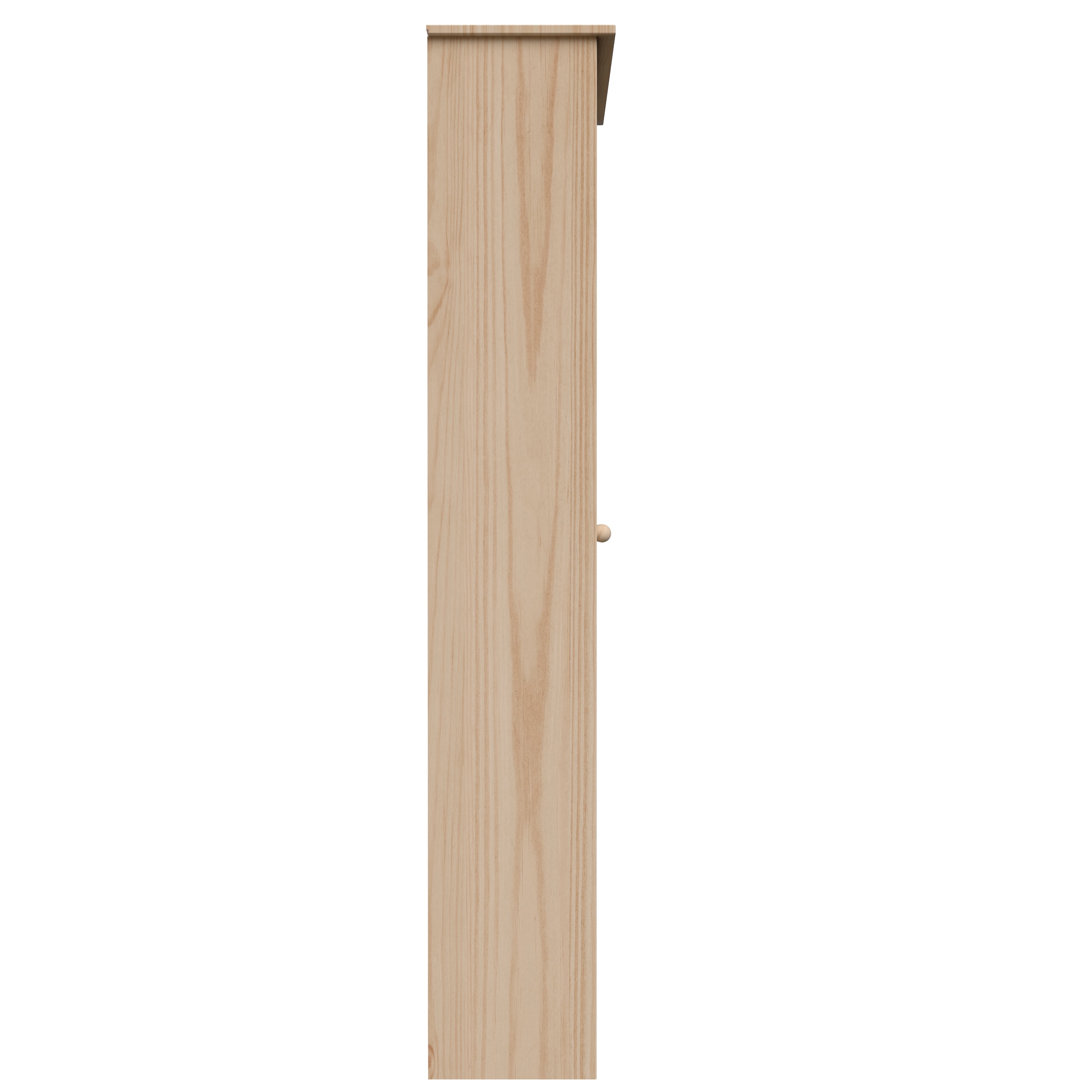 From the Tree Furniture Pantry Cabinet with Adjustable Shelves, Solid Pine Wood, Unfinished, 2 Doors
