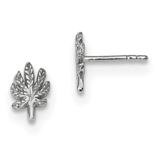 925 Sterling Silver Leaf Earrings
