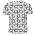 thumbnail image 1 of Harajuku Biochemical Mask Children's T-Shirt Kid's Short Sleeve T-Shirt Casual Anime Manga T-shirt Top Street T-shirt13T Gong Bohan LED, 1 of 2