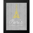 thumbnail image 2 of Gibbons, Lauren 12x14 Black Modern Framed Museum Art Print Titled - Paris Quote Gray 2, 2 of 5