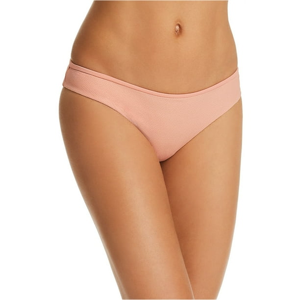 Tavik Ali Glossy Pique Bikini Swim Bottom para mujer, naranja, pequeño