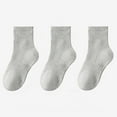 thumbnail image 2 of Darzheoy Boys And Girls Socks Fall And Winter 3PC Breathable Short Tube Sports Odor Proof Socks ,Solid Color Comfortable Sweat Absorbing Socks For Children,3-16 Years, 2 of 6