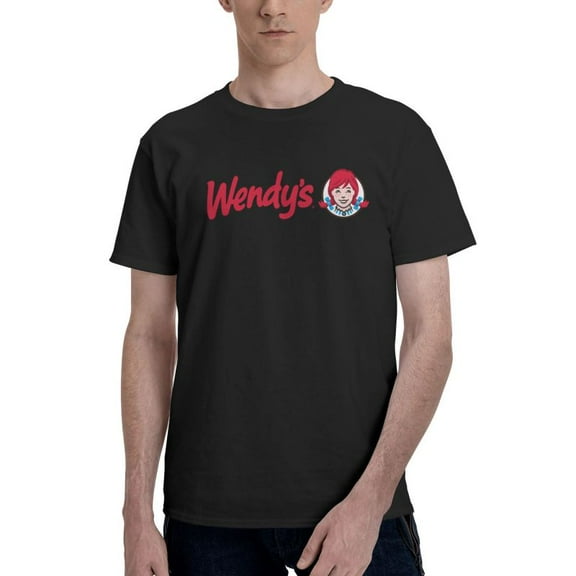 Wendy'S Logo Men'S Basic Short Sleeve T-Shirt Vogue Black Small