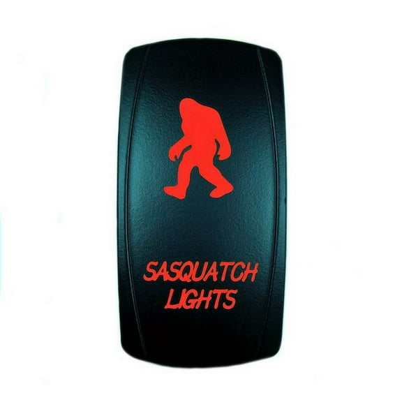 STV Motorsports Red LED Laser Rocker Switch SASQUATCH LIGHTS