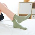 thumbnail image 3 of Women's Trim Ruffle Frilly Turn Cuff Socks - Cute Vintage Dress Crew Ankle Boot Socks 6Pairs, 3 of 5