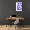 thumbnail image 3 of Treechild 23x32 White Modern Wood Framed Museum Art Print Titled - Purple Flowers Pattern, 3 of 4
