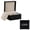black-White, variant on Exquisite Matte PU Leather Personalized Watch Box with Free Logo Printing Durable Single Slot Watch Storage Case for Men and Women