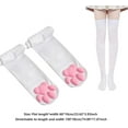 thumbnail image 3 of HSHDLDF Chaussettes Cuissardes Patte de Chat Golves Filles Femmes Cosplay Douces 3D Coussinet Patte Chaton Orteils Haricots Mitaines Bas Chaussettes Coussinet Patte de Chat, 3 of 7