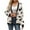 Gray, variant on Women Fall Cardigans Cute Heart Oversized Cardigan Open Front Button Down Love Print Knit Sweater Y2k Kawaii Clothes