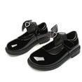 thumbnail image 5 of Paokuoon Toddler Girls Leather Shoes Mary Jane Dress Shoes Little Kids Girls Loafers School Uniform Flats for Girls Thick Non-slip Sole Casual Shoes, 5 of 7