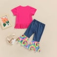thumbnail image 5 of WIBACKER Newborn 0-18M Baby Boy Rainbow Ribbed Short Sleeve Romper One Piece Jumpsuits Summer Clothes, 5 of 9