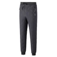 thumbnail image 2 of Fleece Lined Joggers Men,Mens Tracksuit Bottoms Pants with Pockets Fall Winter Jogging Thicken Drawstring Sweatpants Casual Sports Thermal Warm Sherpa Lined Trousers Plain Track Pant, 2 of 7