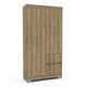 thumbnail image 1 of Ropero Closet 4 puertas y 2 cajones Color Miel Mobi, 1 of 6
