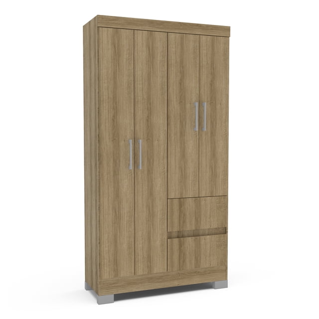 Ropero 4 Puertas Mobi Gardenia Lamina Miel