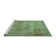 thumbnail image 2 of Ahgly Company Machine Washable Indoor Round Persian Turquoise Blue Traditional Area Rugs, 6' Round, 2 of 4
