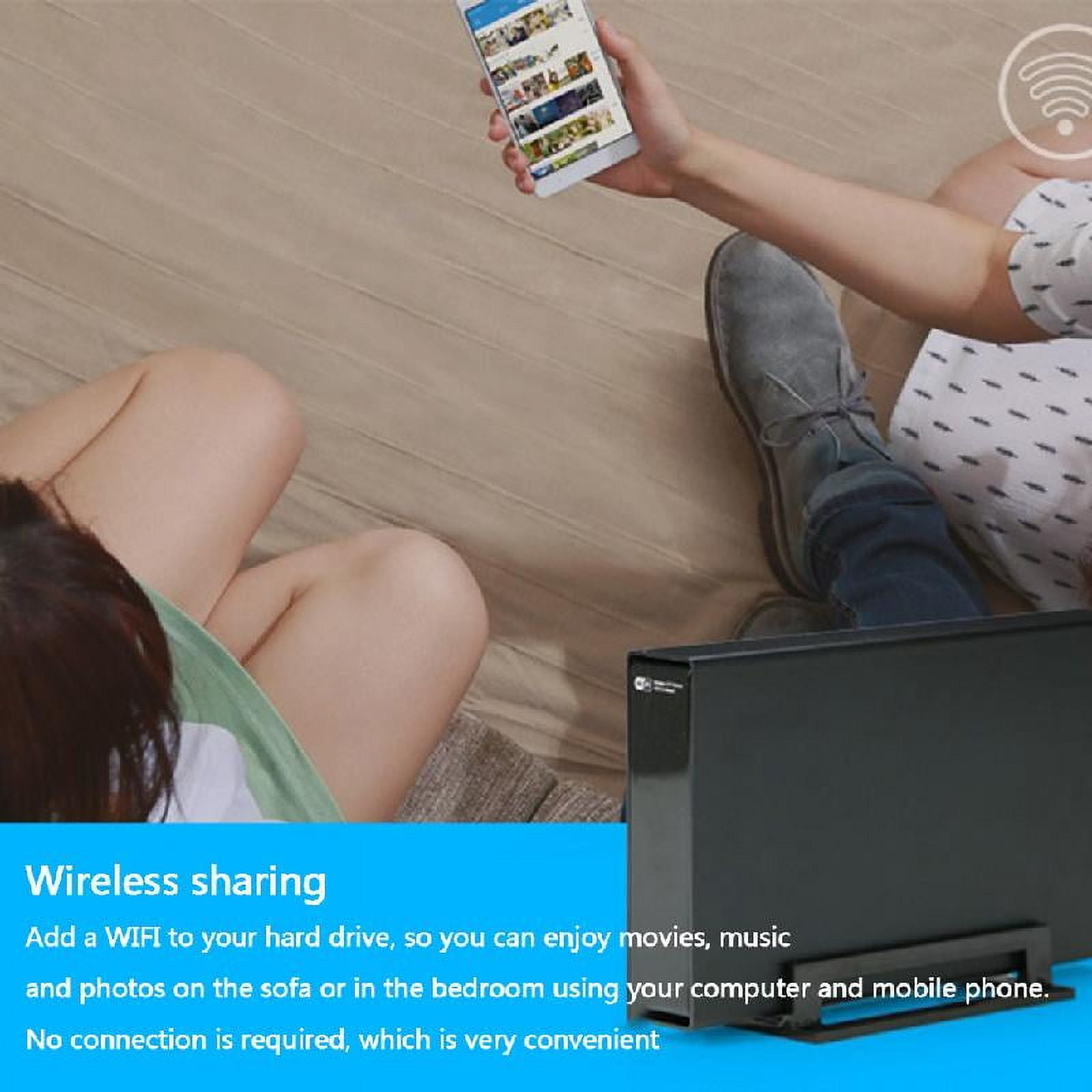 Blueendless 3.5-inch Hard Disk Enclosure Box Home Wifi Router Smart NAS WiFi Net Server Storage USB3.0 Rj45 DC 12V 2A