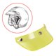 thumbnail image 3 of Visera para casco, protector de visera para casco, cubierta de visera para casco con 3 broches, protección solar Amarillo, 3 of 6