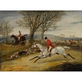 thumbnail image 2 of Henry Thomas Alken 24x19 Black Ornate Framed Double Matted Museum Art Print Titled: Full Cry, 2 of 5