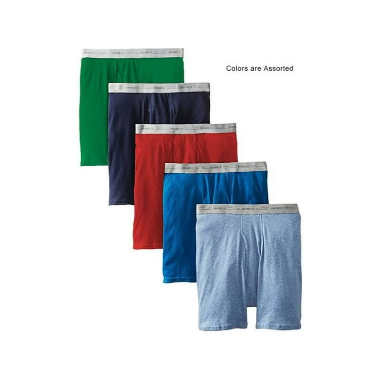 Hanes Mens 5-Pack Best Tagless Boxer Brief with Comfort Flex