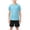 Blue-2, variant on Boys Outfit Sets, Casual Cotton Short Sleeve Summer Sport Clothing Set Gray Size 7-8 T
