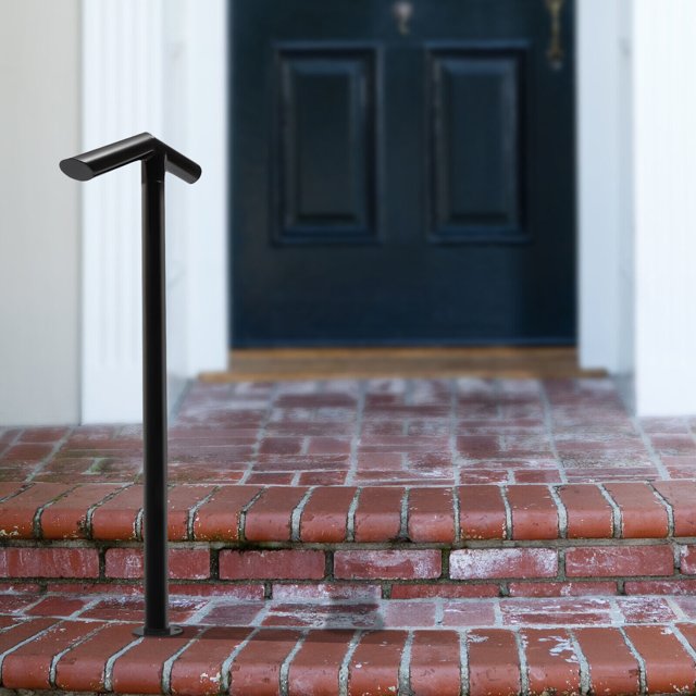 VIVOSUN Wrought Iron Handrail For 2-3 Steps – Adjustable Height 24" Porch Rail